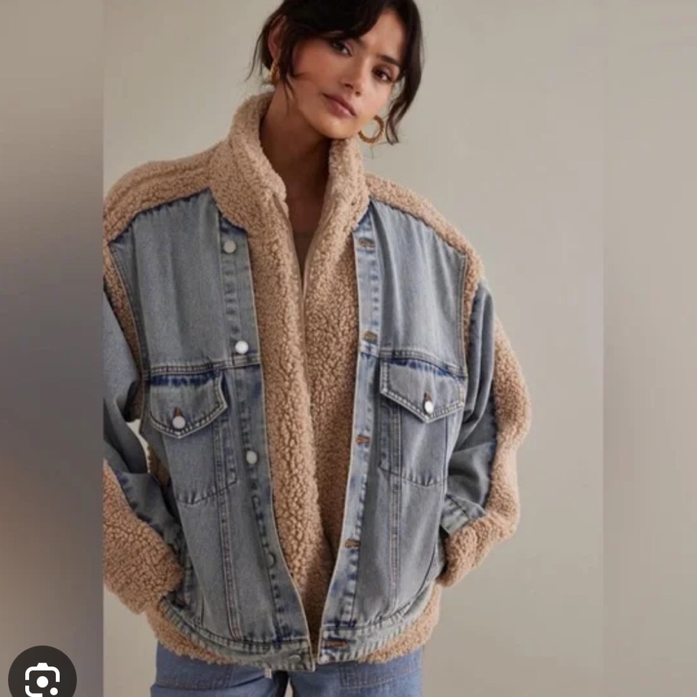 Blank NYC Denim and Sherpa Jacket